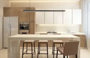 Cora 101 moderní kuchyně dub sonoma s ostrůvkem