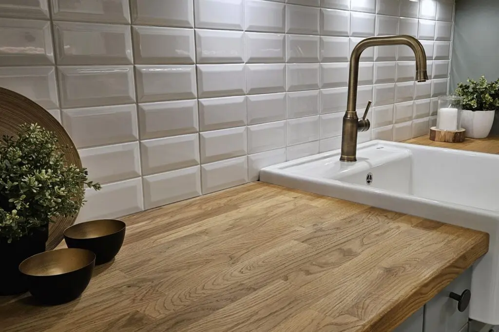 Kuchyňská pracovní deska ze dřeva